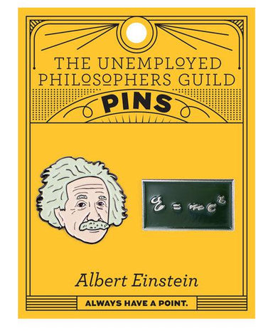 Einstein & E=mc² Enamel Pin Set