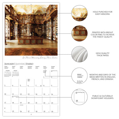 Libraries 2027 Wall Calendar