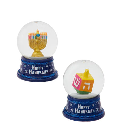 Hanukkah Menorah Or Dreidel 45mm Water Globe (Single) - Random Style