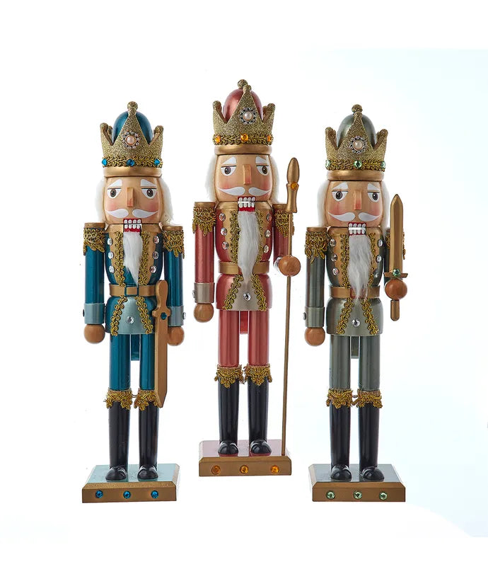 Nutcracker 15" Desert Rose, Green, or Teal (Single) - Random Color