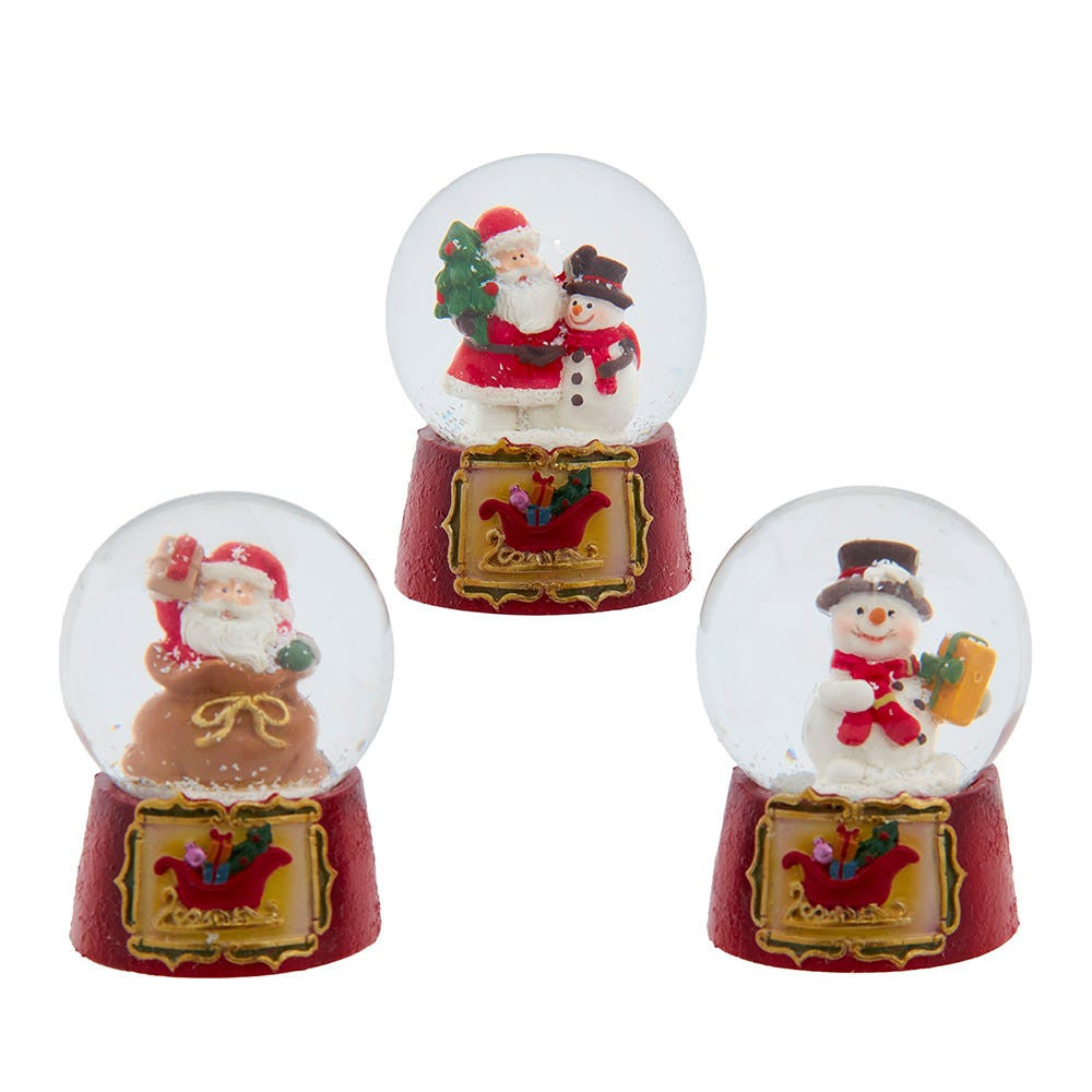 Santa or Snowman 45mm Water Globe (Single) - Random Style