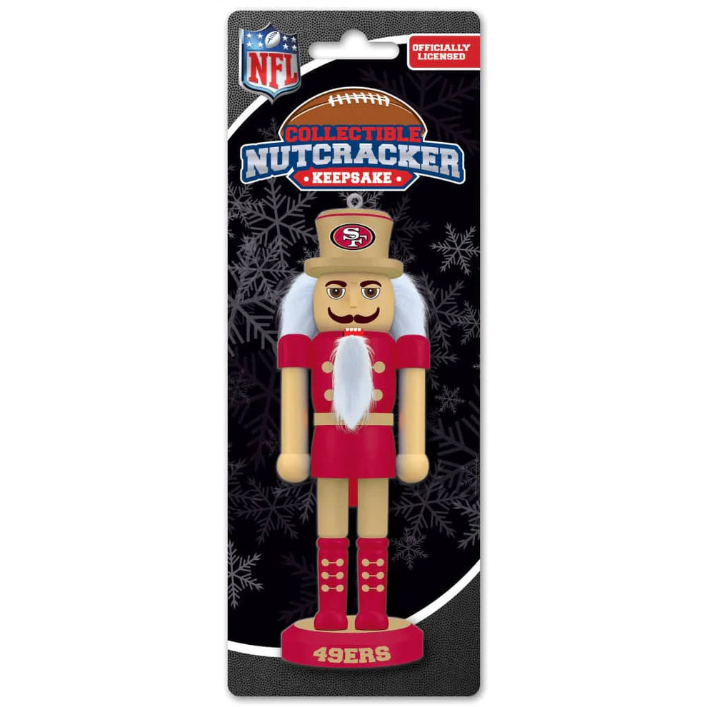San Francisco 49ers NFL Miniature Nutcracker Keepsake
