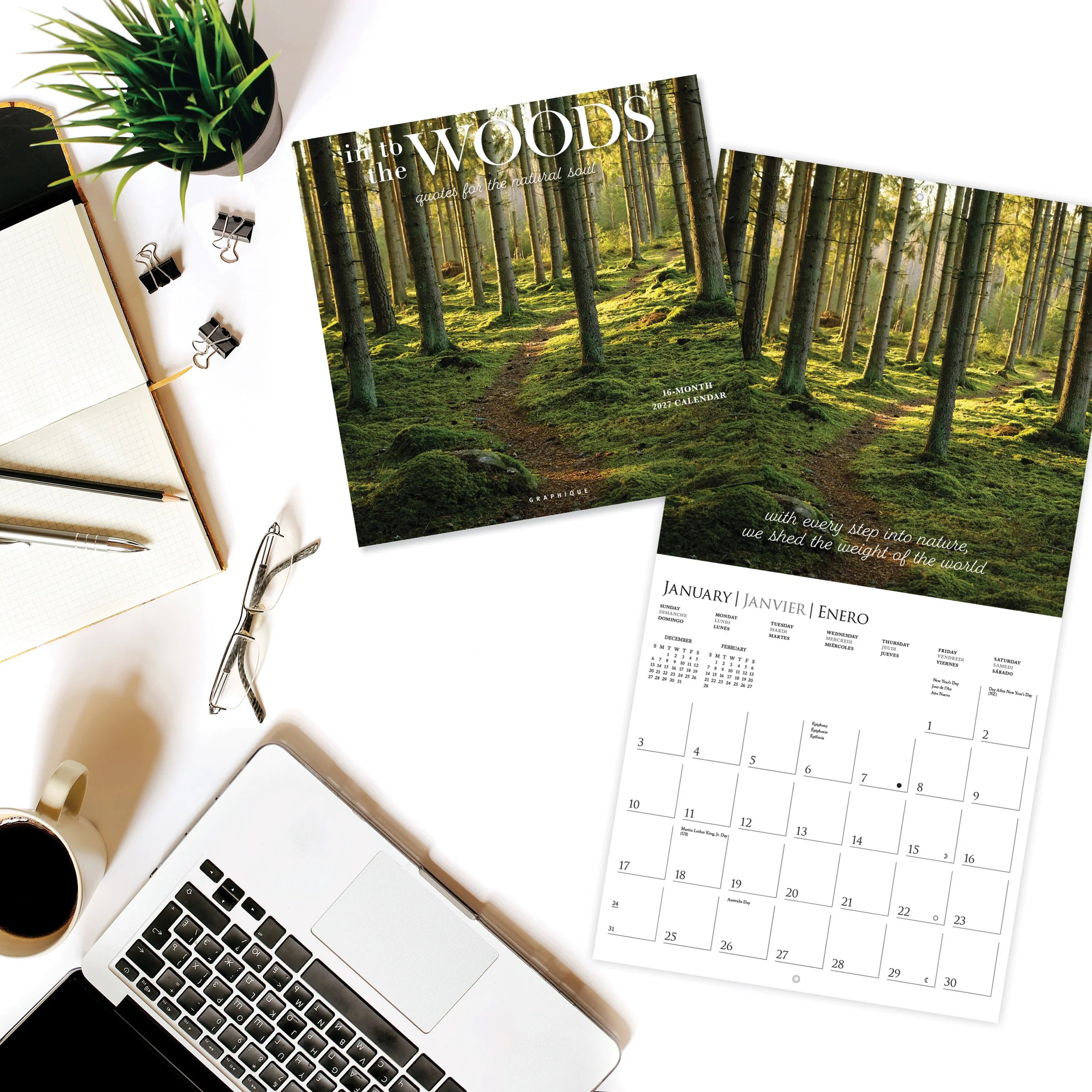 GRPH Into the Woods 2027 Wall Calendar