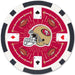 San Francisco 49ers 100 Poker Chips - 11.5gm    