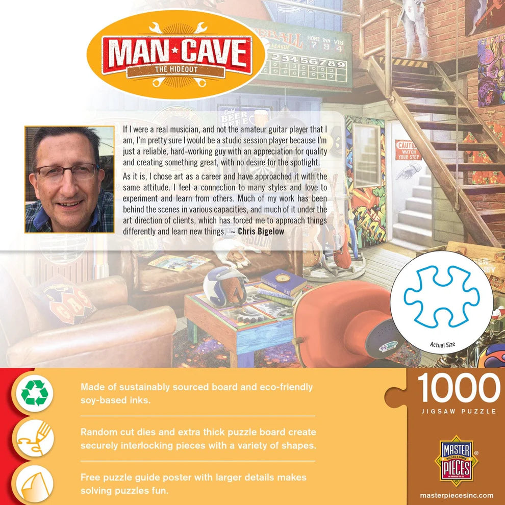 The Hideout 1000 Piece Man Cave Puzzle