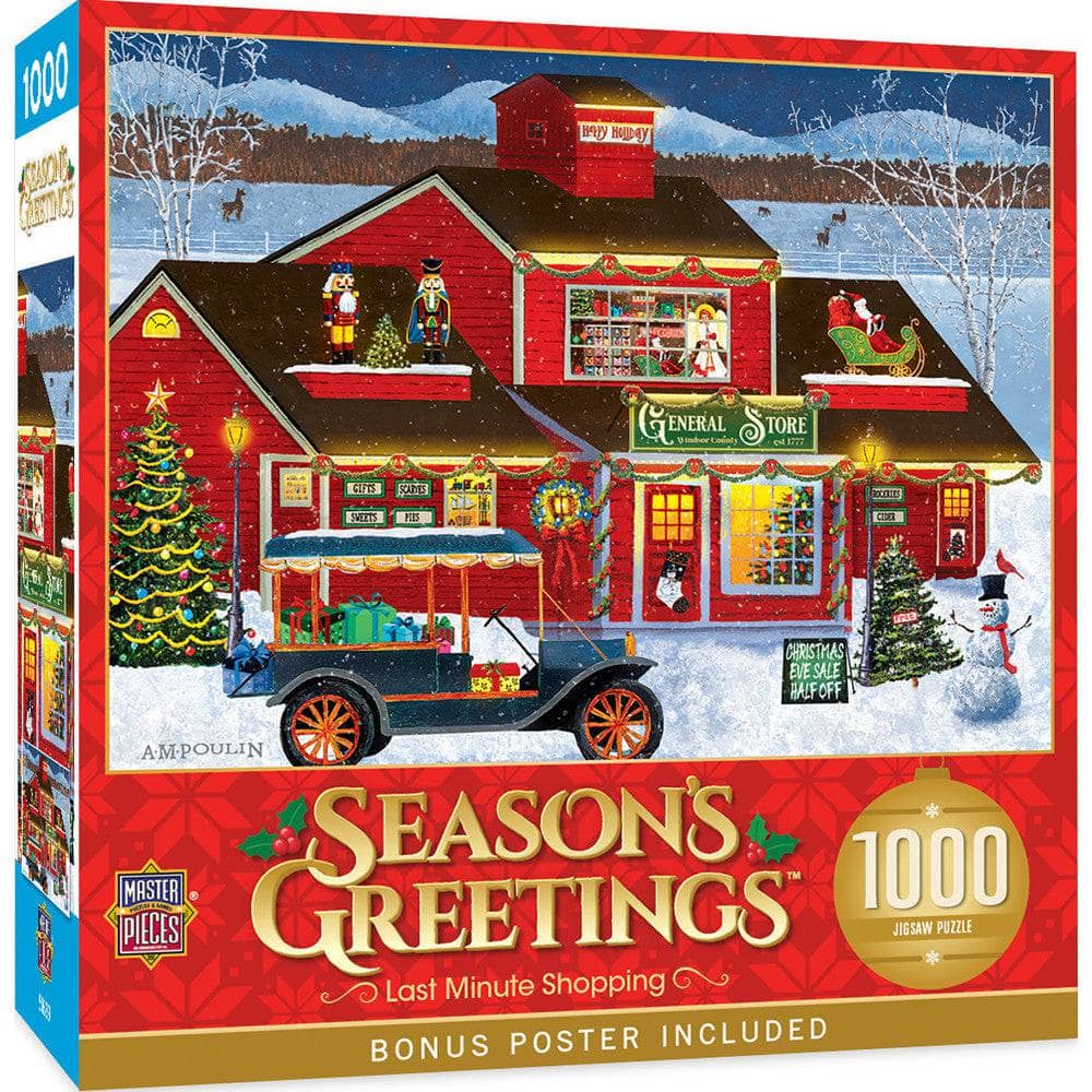Last Minute Shopping 1000 Piece Seasons Greetings Puzzle