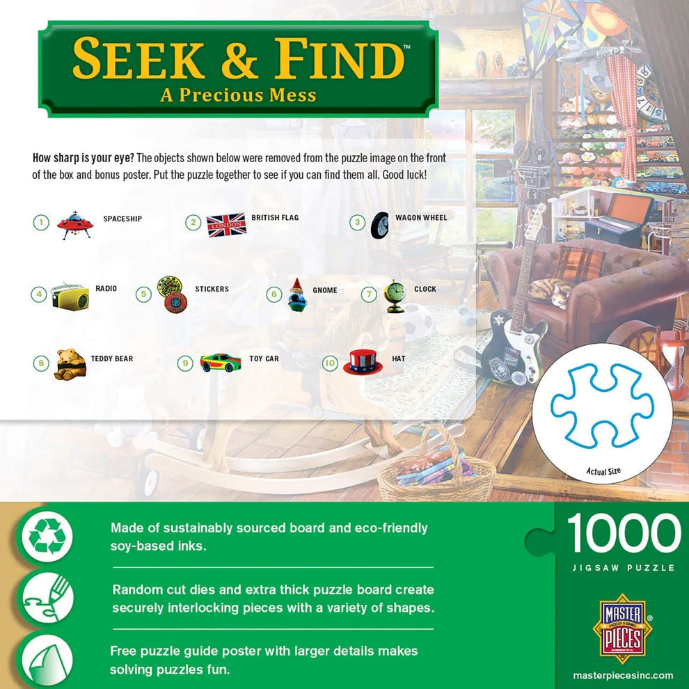 A Precious Mess 1000 Piece Seek & Find Puzzle