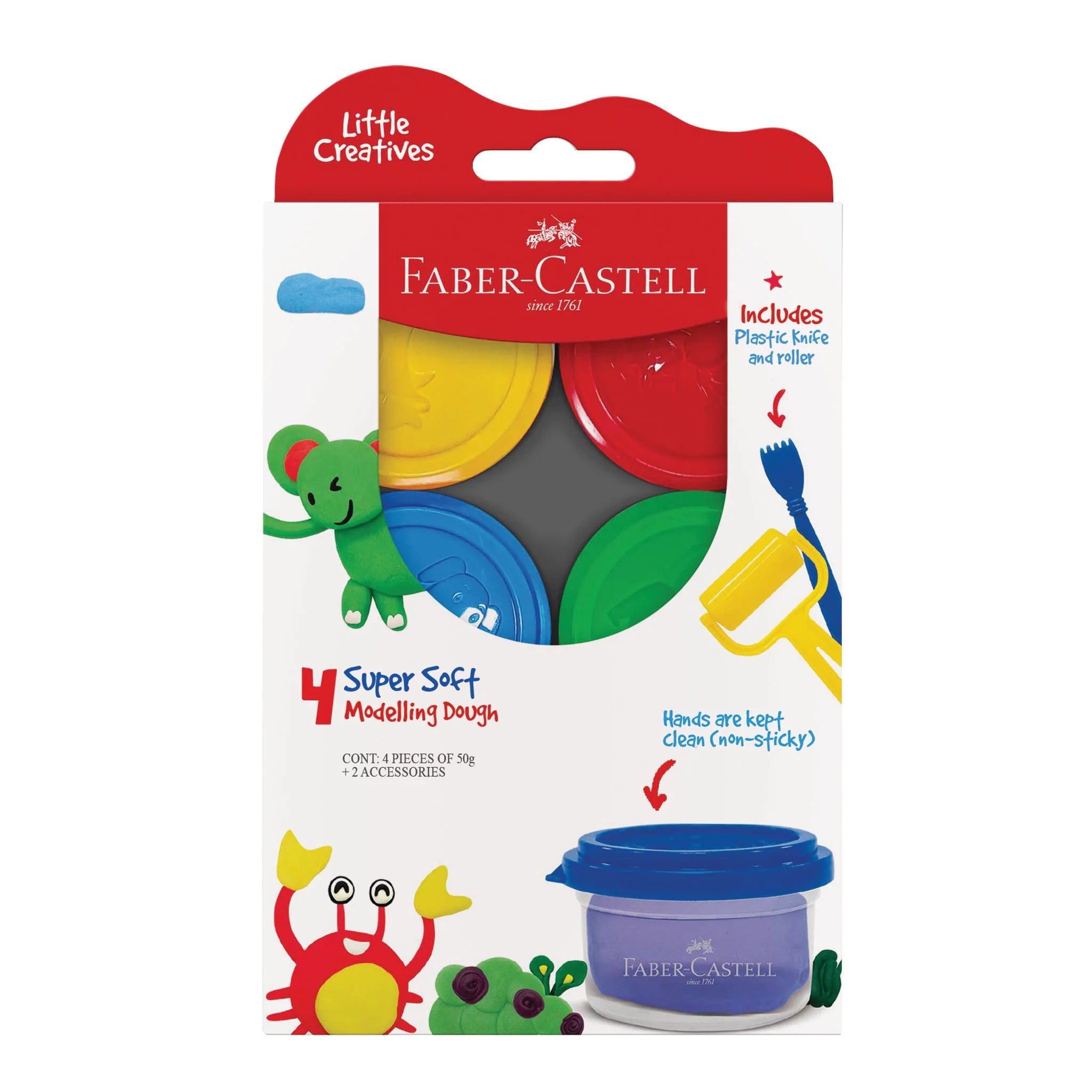 FABR SUPR SOFT MODELING DOUGH 4 PK