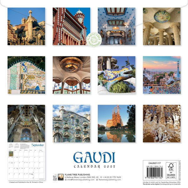 Gaudí 2027 Wall Calendar