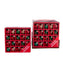 Miniature 25mm Red, Gold and Green Glass Ball Ornaments - Box Set of 20
