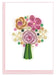 Flower Bouquet - Blank Quilling Enclosure Card    