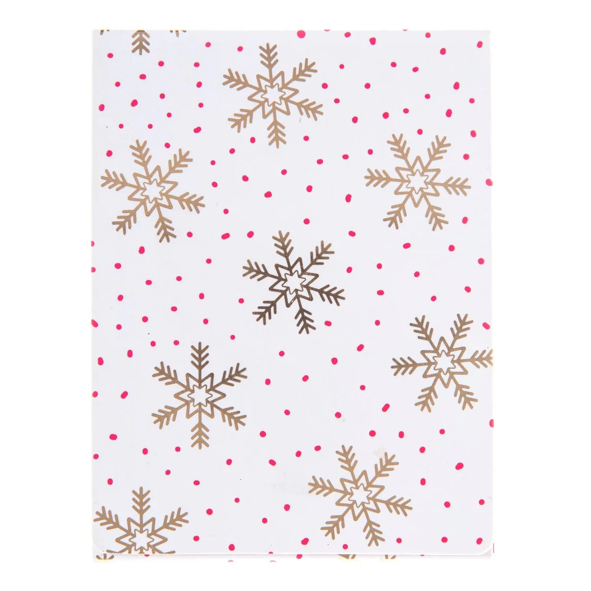GRPH Gold Snowflake Holiday Pocket Notes