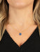 Holly Yashi Gracie Oval Pendant Necklace - Sapphire Blue