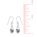 Boma Twisting Pearl Earrings - Grey