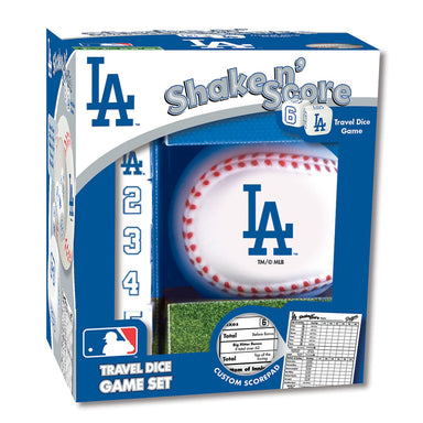 Los Angeles Dodgers Shake N' Score - Travel Dice Game    
