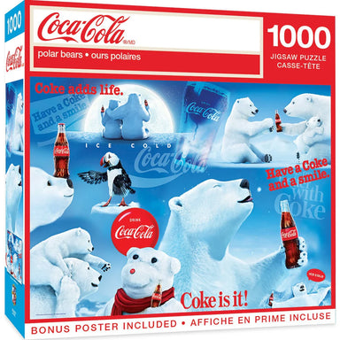 Coca Cola Polar Bears 1000 Piece Puzzle