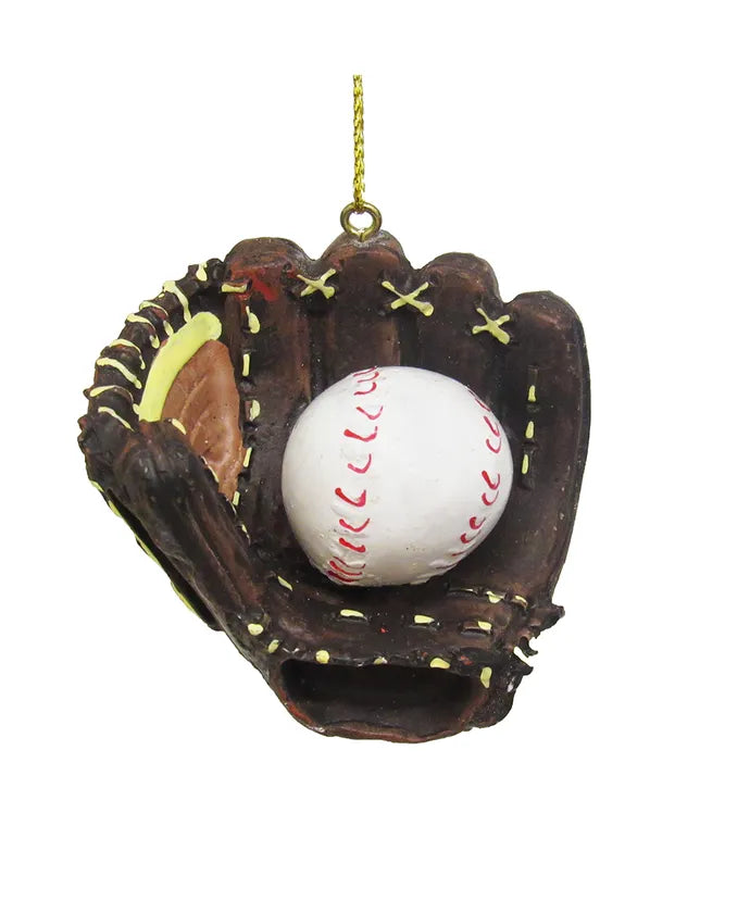 Baseball Glove with Ball Ornament