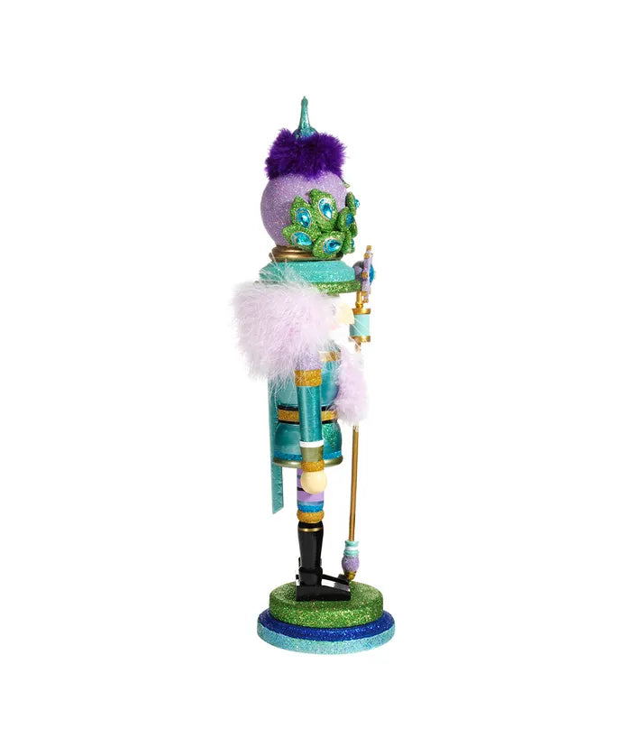 Kurt Adler Nutcracker 17.5" Peacock