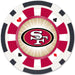San Francisco 49ers 100 Poker Chips - 11.5gm    