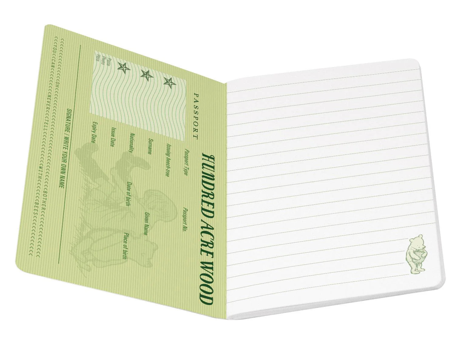 Winnie The Pooh Hundred Acre Wood Passport Notebook