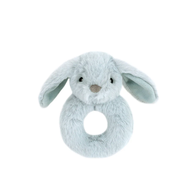 Mon AmiI Bunny Fur Rattle - Blue