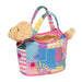 Patchwork Floral Sassy Pet Sak with Golden Retriever