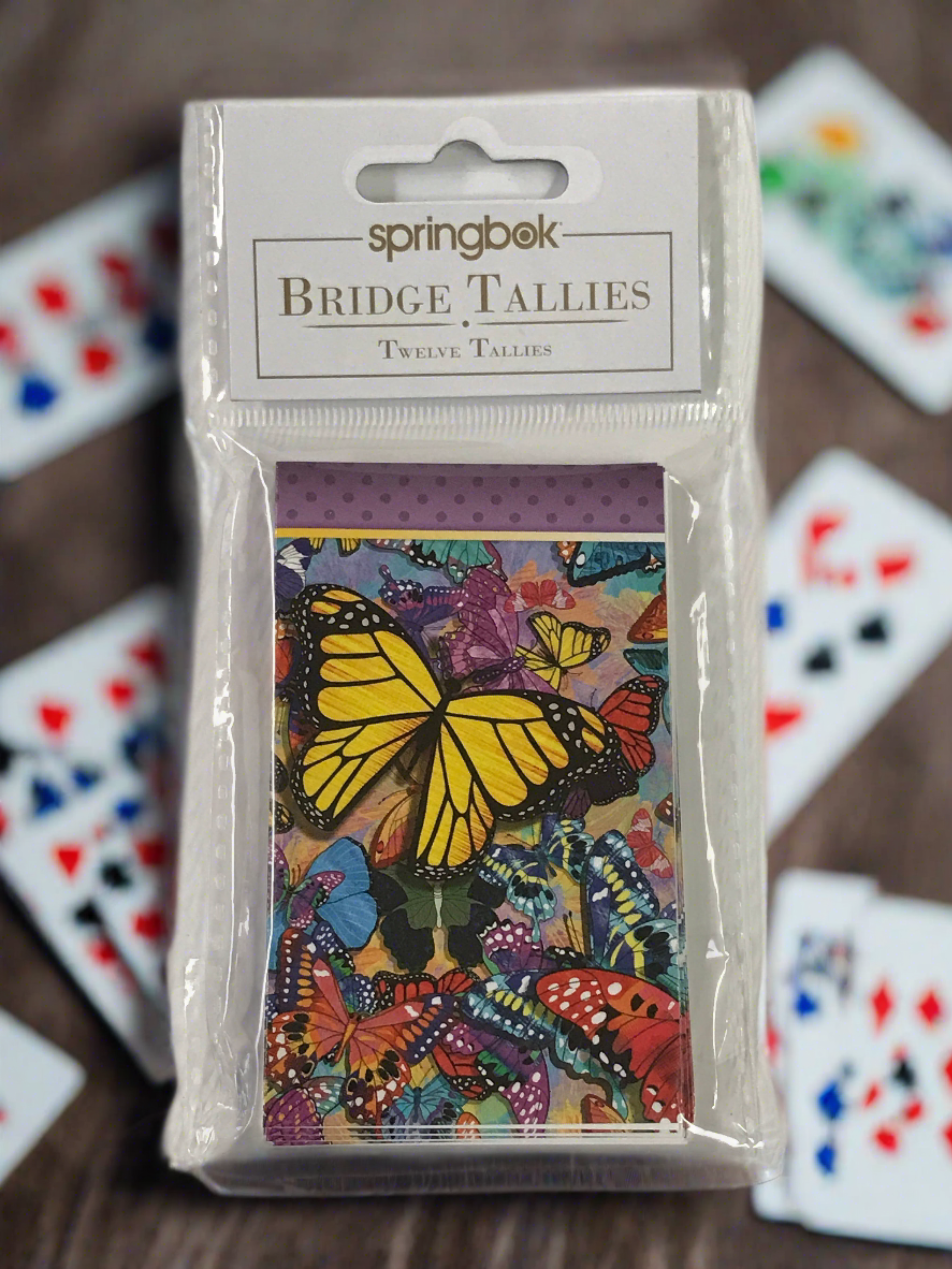 Springbok Butterfly Frenzy Bridge Tallies    