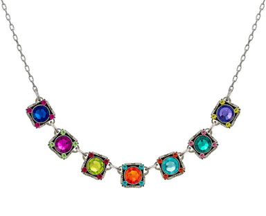 Firefly Necklace Rainbow Squares - Multicolor