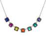 Firefly Necklace Rainbow Squares - Multicolor