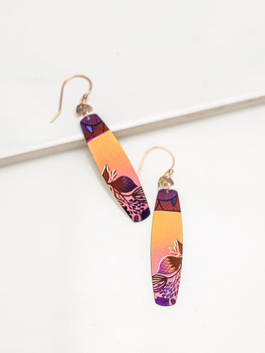 Holly Yashi Koa Earrings - Golden Lei    