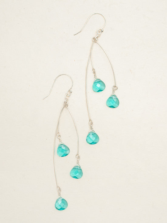 Holly Yashi Falling Star Earrings - Teal    