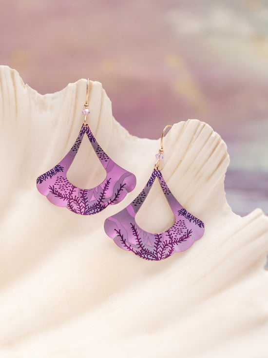 Holly Yashi Mermaid Dreams Earrings - Mermaid Purple    