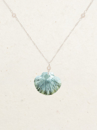Holly Yashi Shelby Pendant Necklace - Sage/Silver    