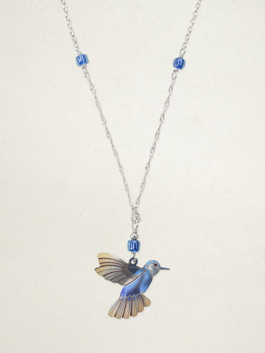 Holly Yashi Picaflor Pendant Necklace - Blue Radiance    