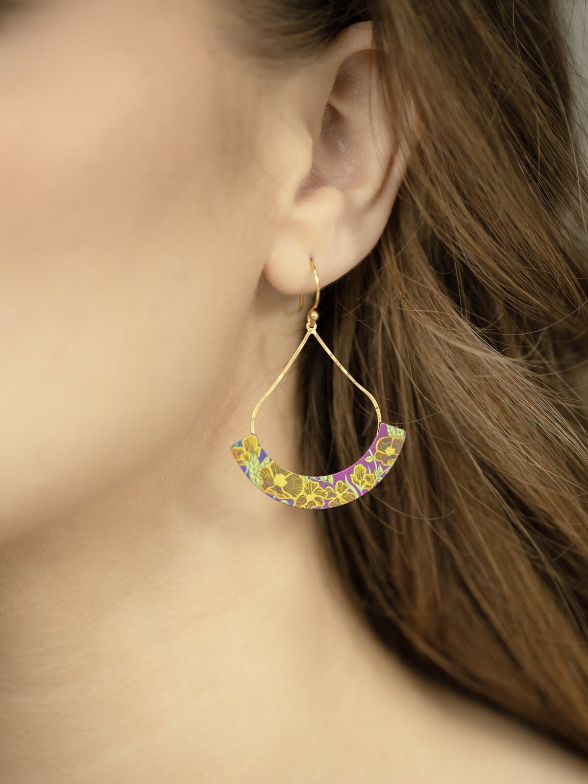 Holly Yashi Botanical Bliss Earrings - Twilight Silver    