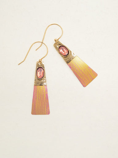 Holly Yashi Regalia Earrings - Peach and Gold    