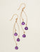 Holly Yashi Falling Star Earrings - Plum    