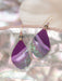 Holly Yashi Shorebreak Earrings - Purple Depths    