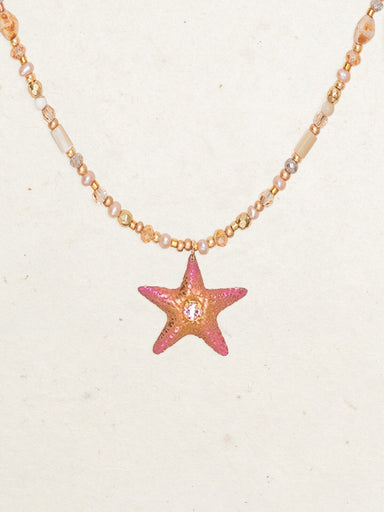 Holly Yashi Carmel Beaded Necklace - Peach    