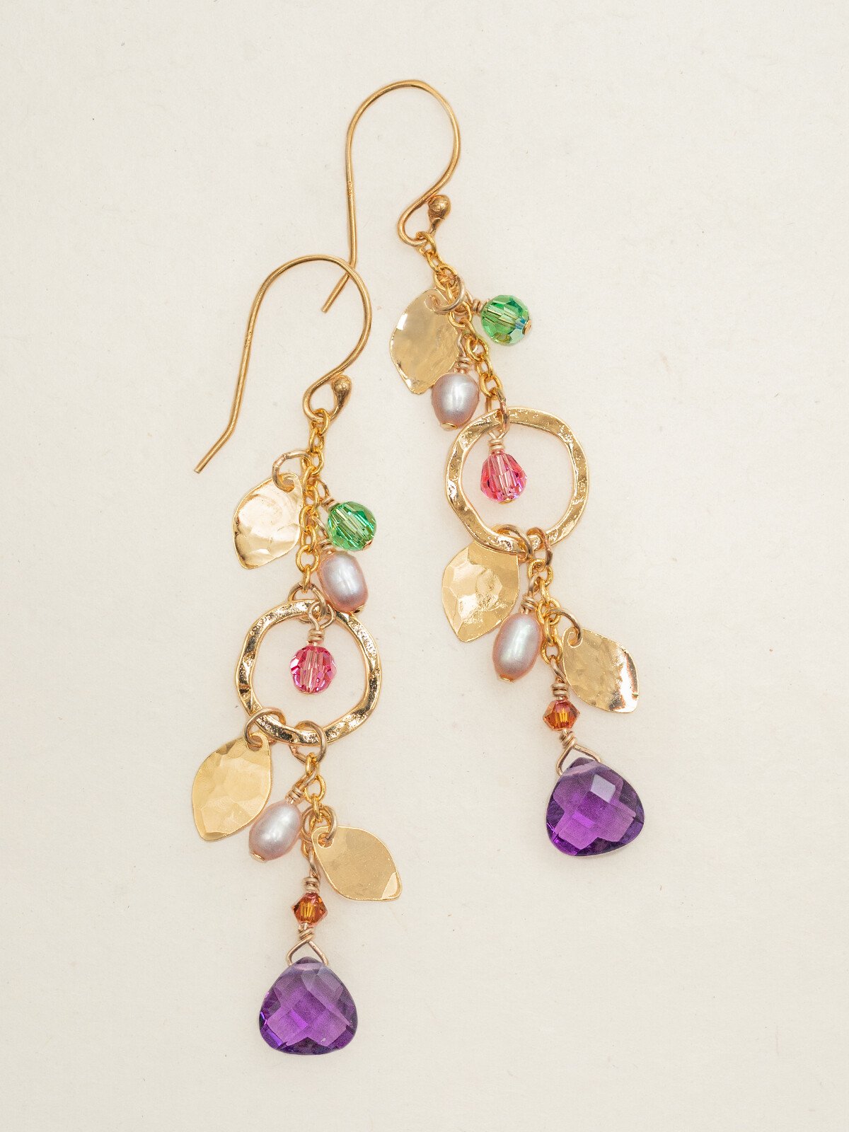 Holly Yashi Fairy Garden Drop Earrings - Tropic Punch    