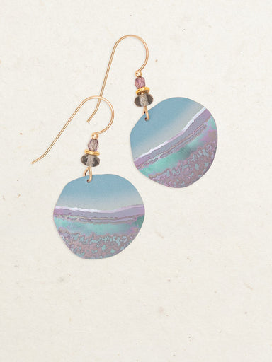 Holly Yashi Rip Tide Earrings - Lavender/Seashore Blue    