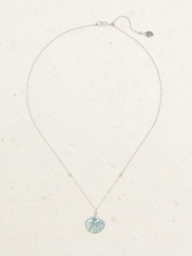 Holly Yashi Shelby Pendant Necklace - Sage/Silver    
