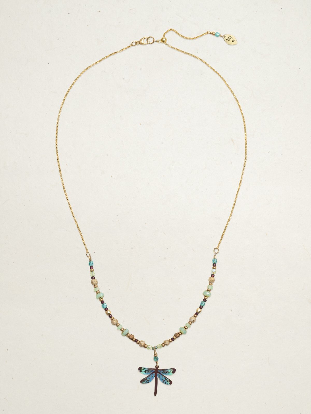 Holly Yashi Dragonfly Dreams Beaded Necklace - Turquoise    