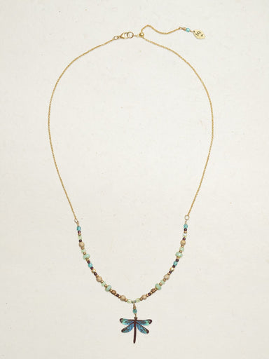 Holly Yashi Dragonfly Dreams Beaded Necklace - Turquoise    