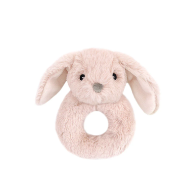 Mon Ami Bunny Fur Rattle - Pink