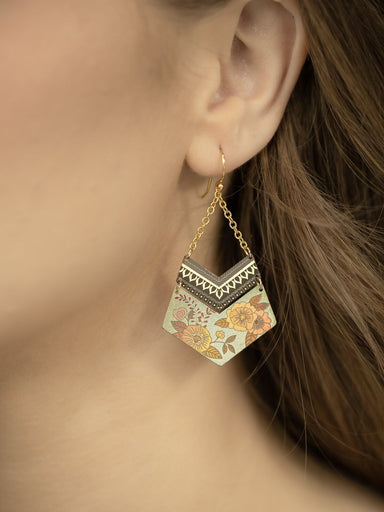 Holly Yashi Avant Garden Earrings - Sage Mist    