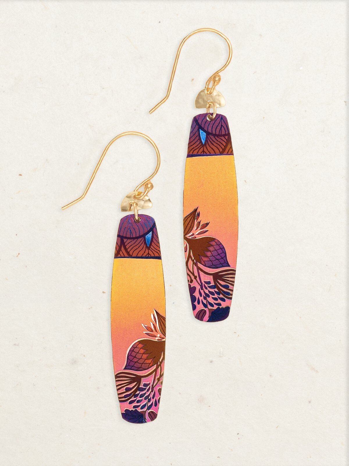 Holly Yashi Koa Earrings - Golden Lei    