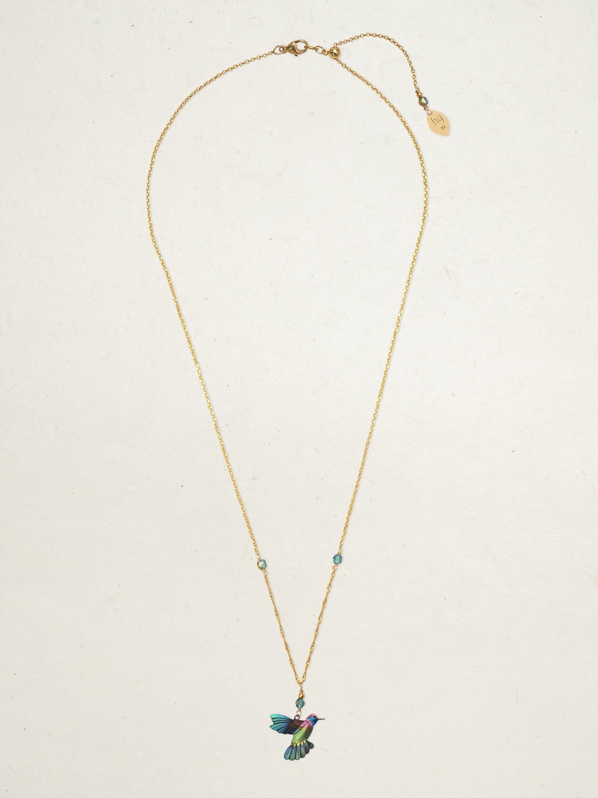 Holly Yashi Picaflor Pendant Necklace - Island Green    