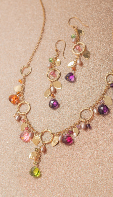 Holly Yashi Fairy Garden Necklace - Tropic Punch    