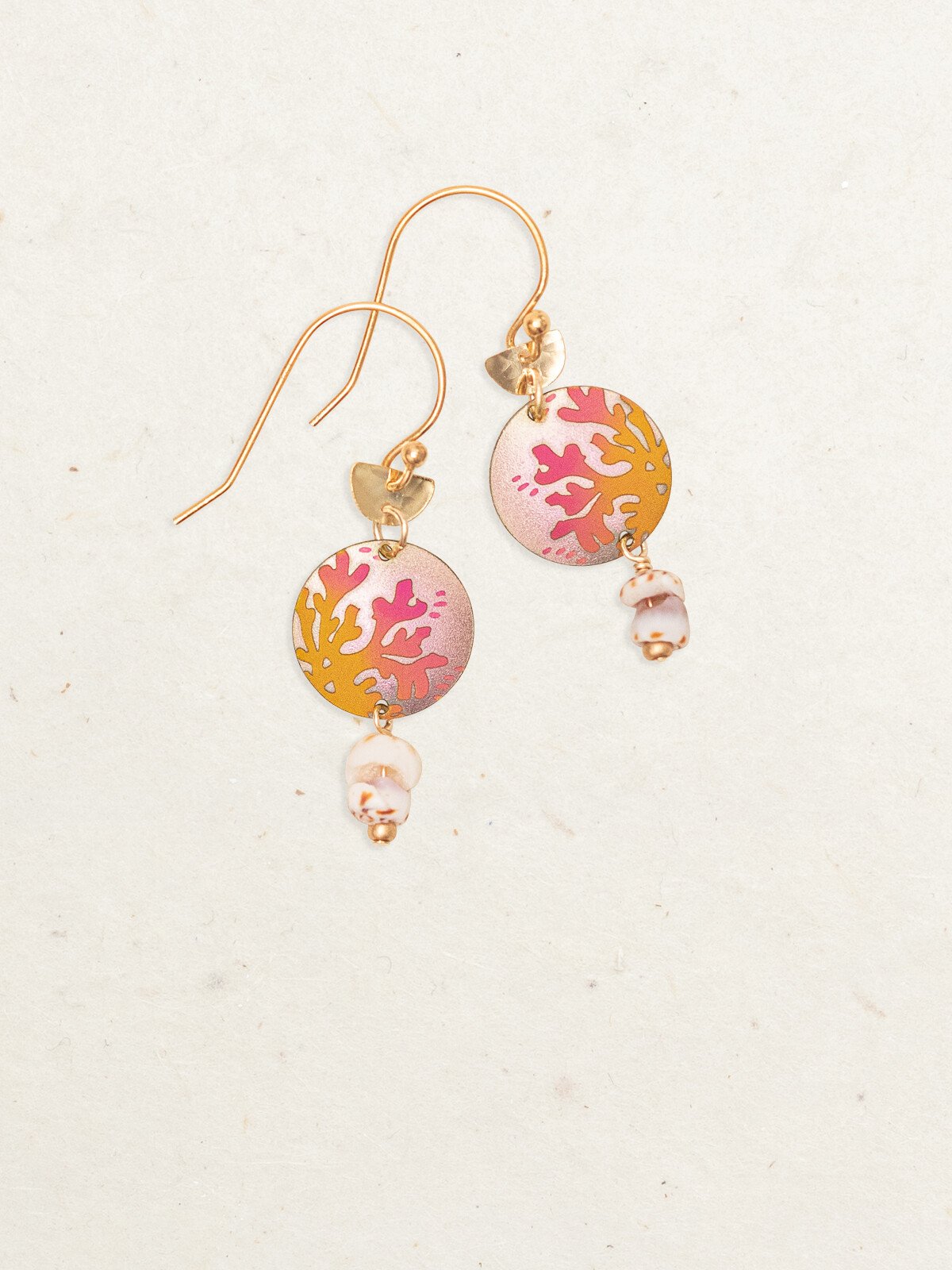 Holly Yashi Coral Reef Earrings - Golden Coral    